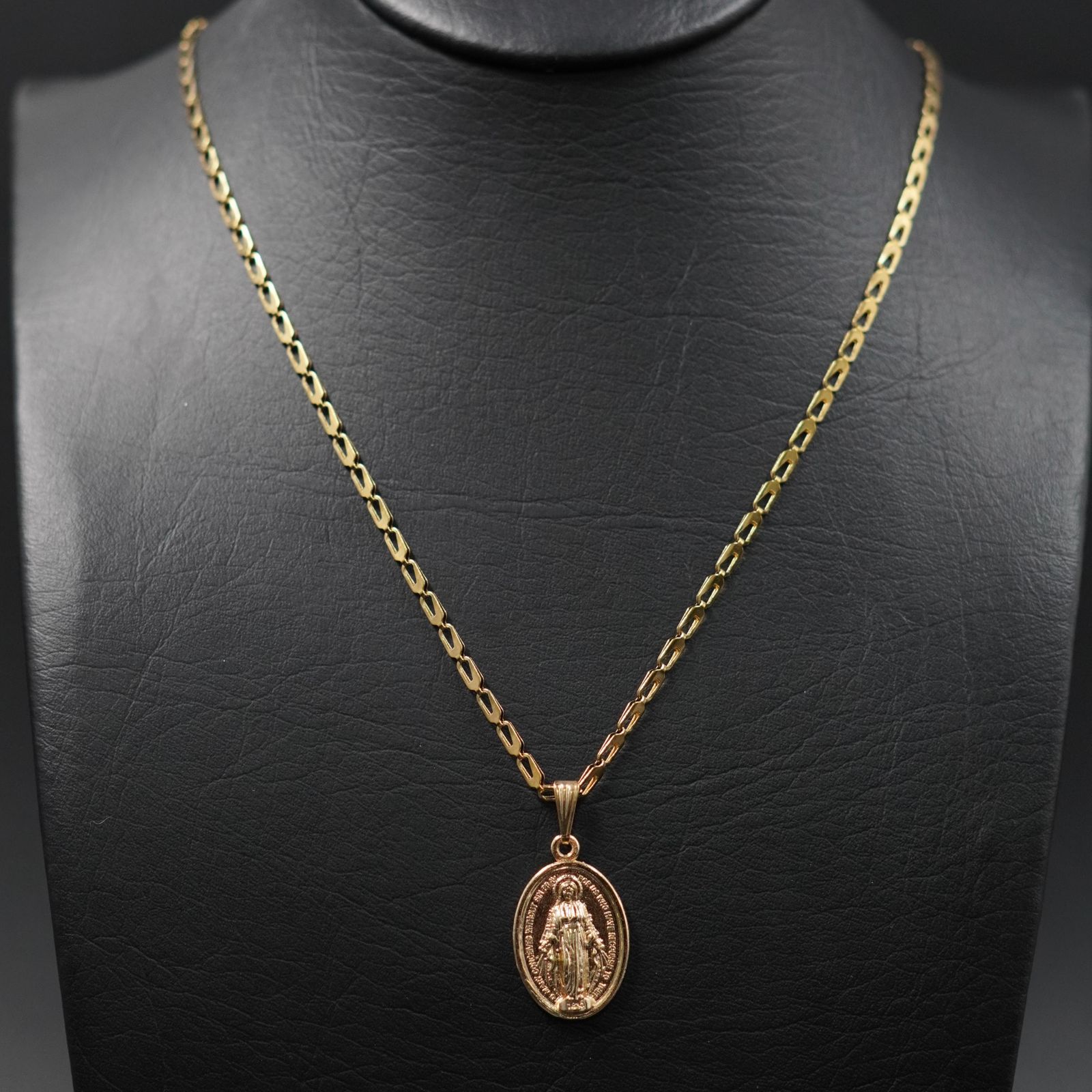 Miniatura 2 de Cadena-Dije Virgen Milagrosa Dorad Canda